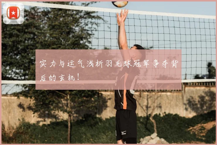 实力与运气浅析羽毛球冠军争夺背后的玄机！