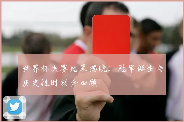 世界杯决赛结果揭晓：冠军诞生与历史性时刻全回顾